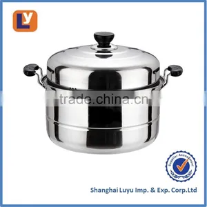 STAINLESS STEEL COOKWARE 2 LAYER STEAM POT thumbnail-1