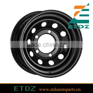 16 x 8 Modular Steel Black ET0 Steel Wheel for LandRover Discovery thumbnail-1