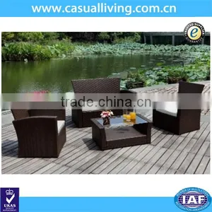 4 Piece Wicker Sofa Set Outdoor Rattan Furniture Rattan Sofa thumbnail-1
