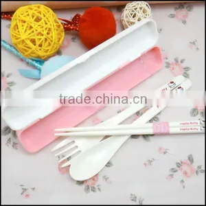2015 Wholesale Cartoon FOOD GRADE Plastic Fork Spoons,FOOD GRADE Palstic Fork Spoons Outside Convenient thumbnail-2