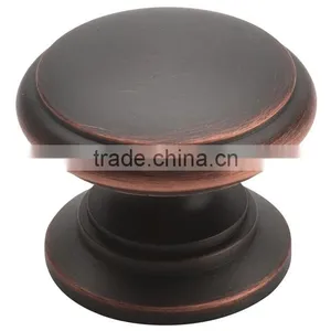 Oil Rubbed Bronze Cabinet Round Knob - 1-1/4" Diameter thumbnail-6