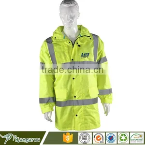High Visibility Blue Safety Security Reflective Strip Jacket thumbnail-1