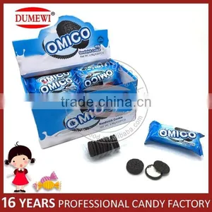 Halal Biscuits Mini Sandwich Milk Flavor Filled Biscuits Cookies thumbnail-1