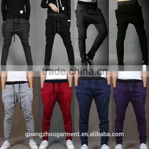 Casual Wholesale Custom Men's Cotton Blank Training Running Track Thick Sweatpants Jogger Sports Pants in 2015 Winter/autumn thumbnail-1