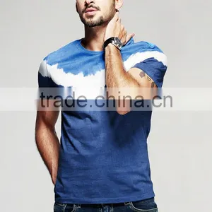 Men's Tie Dye T-shirt, Cotton Jesery T-shirt, Customized Logo T-shirt thumbnail-5