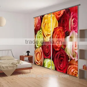 3D Digital Printed Shower Curtain With Matching Window Curtain thumbnail-3