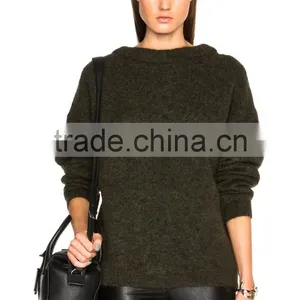 2016 New Arrival Lady Mohair Sweater Customized Factory Price thumbnail-1