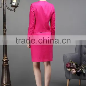 Fashion Ladies Skirt Suits Custom Women Suit WM36 thumbnail-4