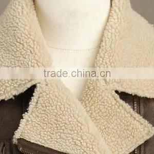 Multicolour Fashion Fox Fur 2014 Wool Overcoat Medium-long Fur Coat thumbnail-4