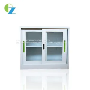 Best Seller Half Height Glass Sliding Door Steel Cupboard thumbnail-1