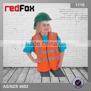 Kid Polyester Reflective Safety Vest With Custom Logo thumbnail-4