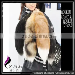 CX-R-22 Wholesale Promotion Fox Tail Custom Key Chain Handbag Decorations/ Strap thumbnail-5
