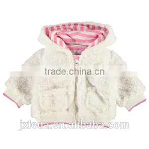 2016 Baby Girls Winter Faux Fur Hooded Warm Coat Wholesale, Infant Clothing OEM thumbnail-1
