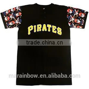 Custom Jersey T-Shirt for Men Black Baseball Tee Fashion Design Printed Mens Baseball T Shirt Wholesale thumbnail-1