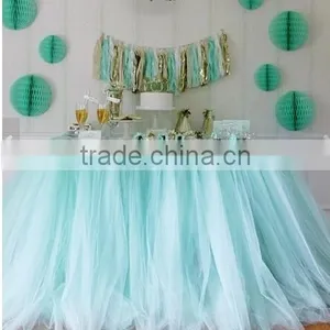 Party Decorative Gathered Ruffled Tutu Table Skirt thumbnail-2
