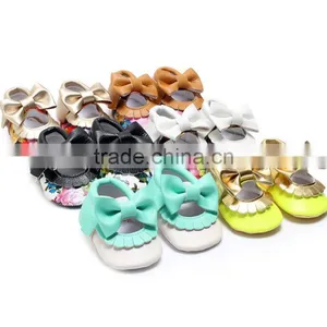 Toddler Infant Newborn Baby Moccasin Shoes Leather Shoes Best Quality thumbnail-3