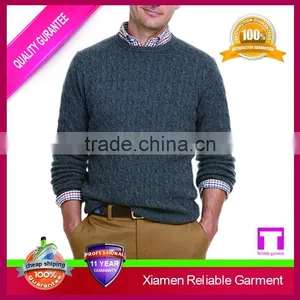 Classic Cable Wool Sweater Design for Man thumbnail-1