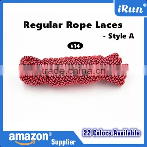 Neon Orange Air Yeezy Laces for Sports Shoes - Round Rope Boot Yeezy Rope Laces - Round Laecs 22 Colors - Amazon Supplier thumbnail-3