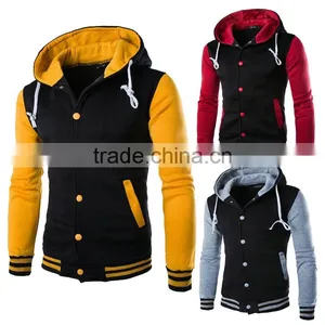 Man Hoodie Constract Color Sweatshirt With Hood Sweatshirt Hoodie thumbnail-1