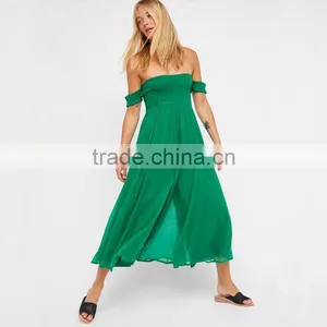 Smocked Floaty Rompers Jumpsuits Women 2017 Bohemian Clothes thumbnail-5