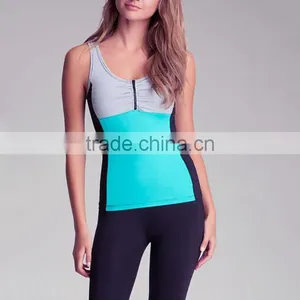 Modern Design Green Fitness Sexy Elastic Women Yoga Gym Tank Top thumbnail-1