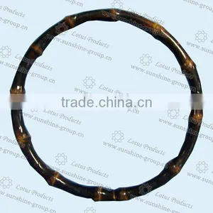 Round Bamboo Handle Black Color thumbnail-1