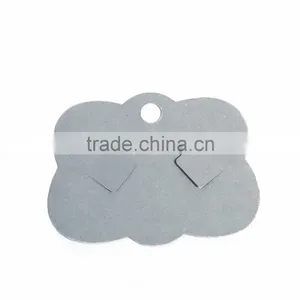 Paper Jewelry Display Card Cloud Gray 8cm(3 1/8") x 6cm(2 3/8"), 1 Piece thumbnail-1