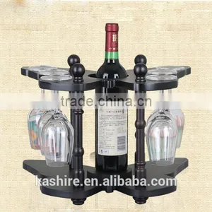 European Style Creative Wine Rack, Wooden Frame, Wooden Butterfly Wine Shelf thumbnail-1