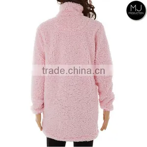 FACTORY Wholesale Monogrammed Sherpa Fleece Pullover thumbnail-3