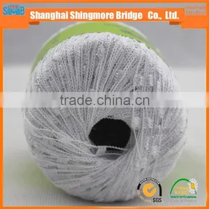 China Fancy Yarn Supplier Cheap Sales High Quality Nylon Polyester Blended Necklace Yarn With Lurex for Hand Knitting thumbnail-1