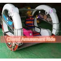 White Amusement Park Ride Battery Coin Operated Game Car for Family Joy thumbnail-1
