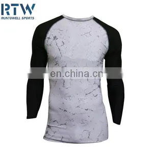 Wholesale Long Sleeve Compression Shirts Rash Guard thumbnail-4