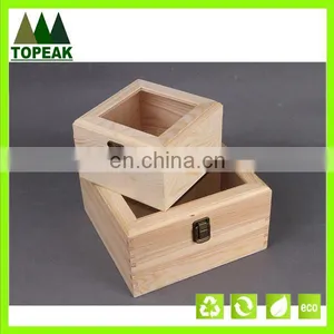 Pretty Pattern Hollow Custom Logo Printing Wooden Box Packaging Box thumbnail-2