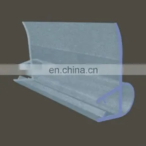 PVC Shower Door Waterproof Seal With Crashproof Bubble on the Top for 8mm Glass thumbnail-1