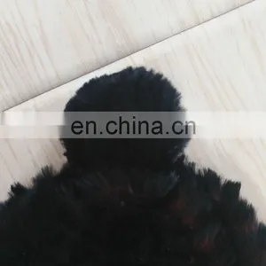 Knitted Mink Beanie Fur Tuque Hat for Women thumbnail-5