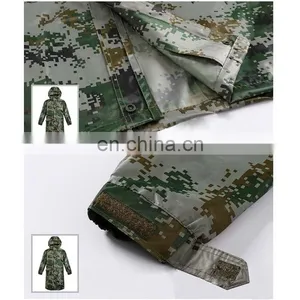 Wholesale Motorcycle Raincoat pe Pvc Waterproof Fabric Camouflage Rainsuit thumbnail-5