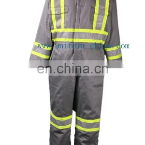88%cotton 12% Nylon Industrial FR Construction Winter Grey Workwear Overalls Meet ul Certificate thumbnail-1
