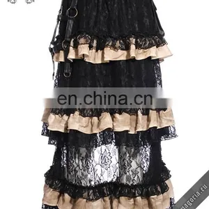 Steampunk High-low Layered Skirt With Removable Pocket thumbnail-4