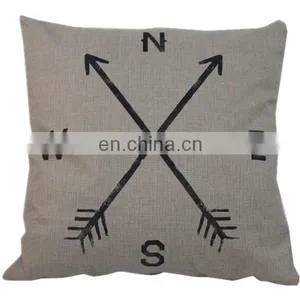 Promotional Cheap Home Decorative Cushion Cover Custom Fashion 50x50 Linen Pillow Cover thumbnail-1