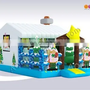 Guangzhou AOQI Best Quality New Products Holiday Inflatables Christmas Bounce House for Kid thumbnail-1