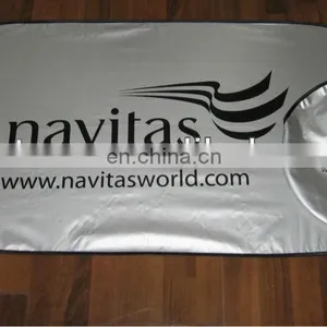 Anti-UV Pop Up Foldable Silver High Quality Car Window Sunshade thumbnail-5