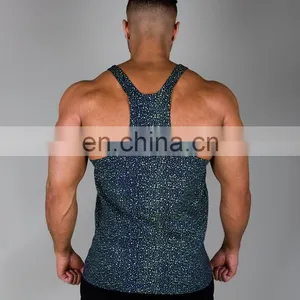 Trade Assurance Yihao 2015 Mens Sports Gym Wear Clothing Blended Cotton Stringer Vest Tank Top thumbnail-2