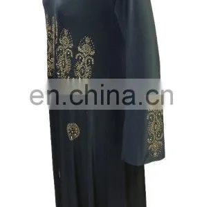 2017 Heavy Diamond Stone Work Embroidery Abaya Burqas / Latest Casual Islamic Wear Burkha (dubai Abaya) thumbnail-5