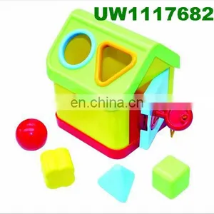 Shape Sorting Cube - Classic Wooden Toy With 12 Shapes thumbnail-1