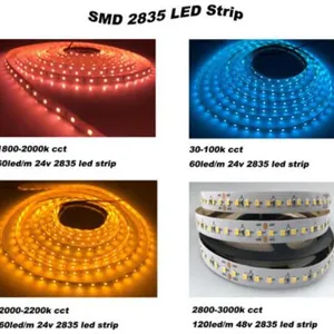 Flexible High Brightness 60LED/m SMD 2835 LED Strips thumbnail-1