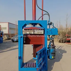 Vertical Hydraulic Cardboard Baler for Sale PLC Control Full Automatic Hydraulic Waste Paper Carton Baler thumbnail-1