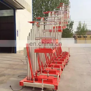 7LSJLI Shandong SevenLift Electric Manual Vertical Hydraulic Mobile Aluminum Ladder Work Platform Lift thumbnail-1