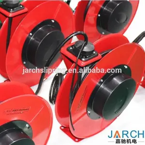 Retractable Ethernet Cat5 Cat6 DMX Cable Reel for a Hanging LED Screen Cube thumbnail-1