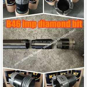 B46 Single Tube Bits, Impregnated Diamond Core Drill Bits, Exploration Drilling Bit, Rock Coring, Geotechnical Drilling Bits thumbnail-4