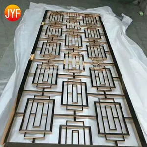 JYF001 Gold Stainless Steel Seat Screen Partition thumbnail-2